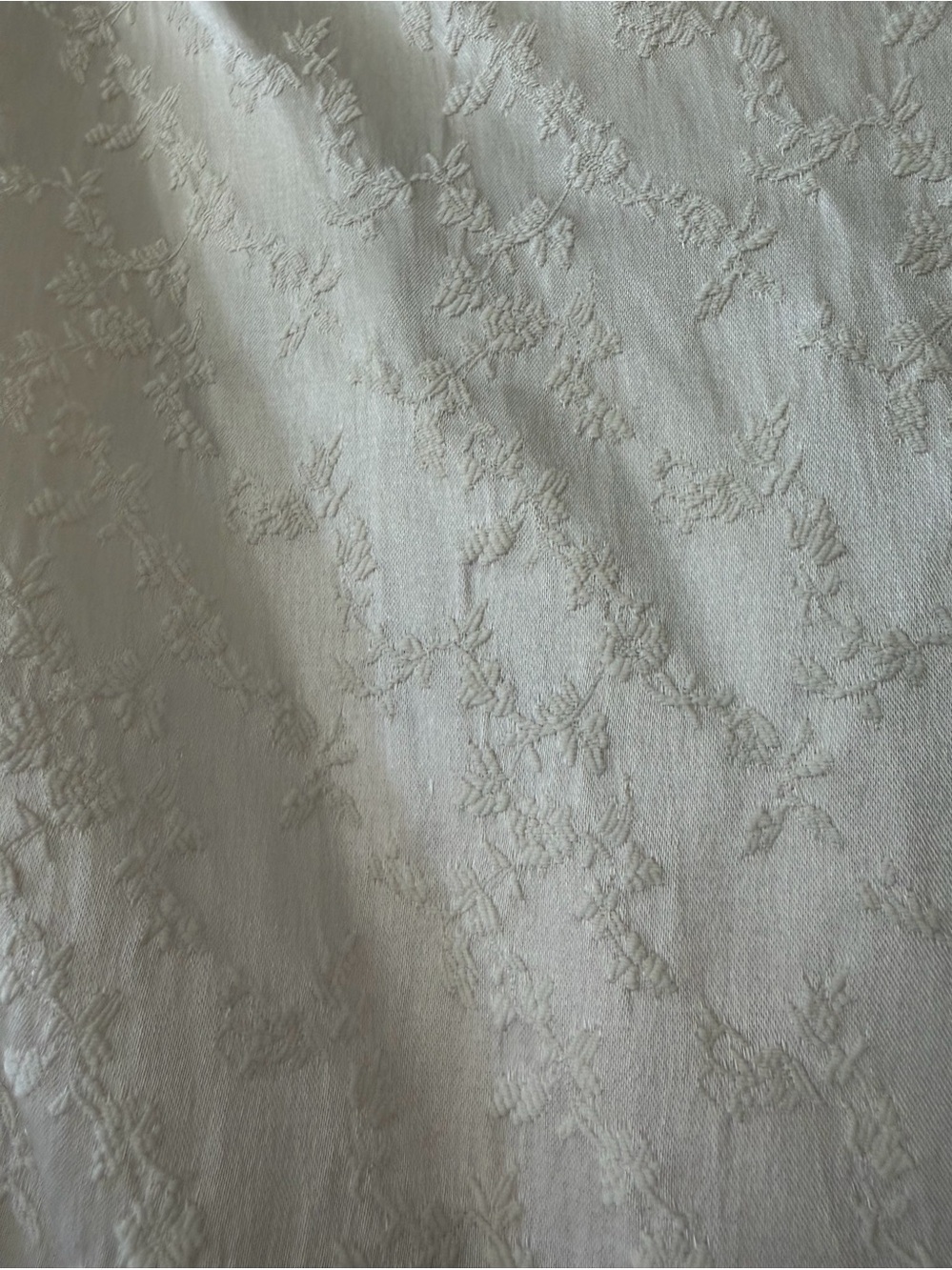 Tailor B. Moss vintage cream satin slip simple maxi dress romantic lace bodice - Picture 5 of 11